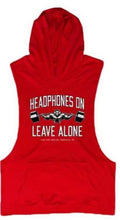 Load image into Gallery viewer, Headphones On Sleeveless Hoodie