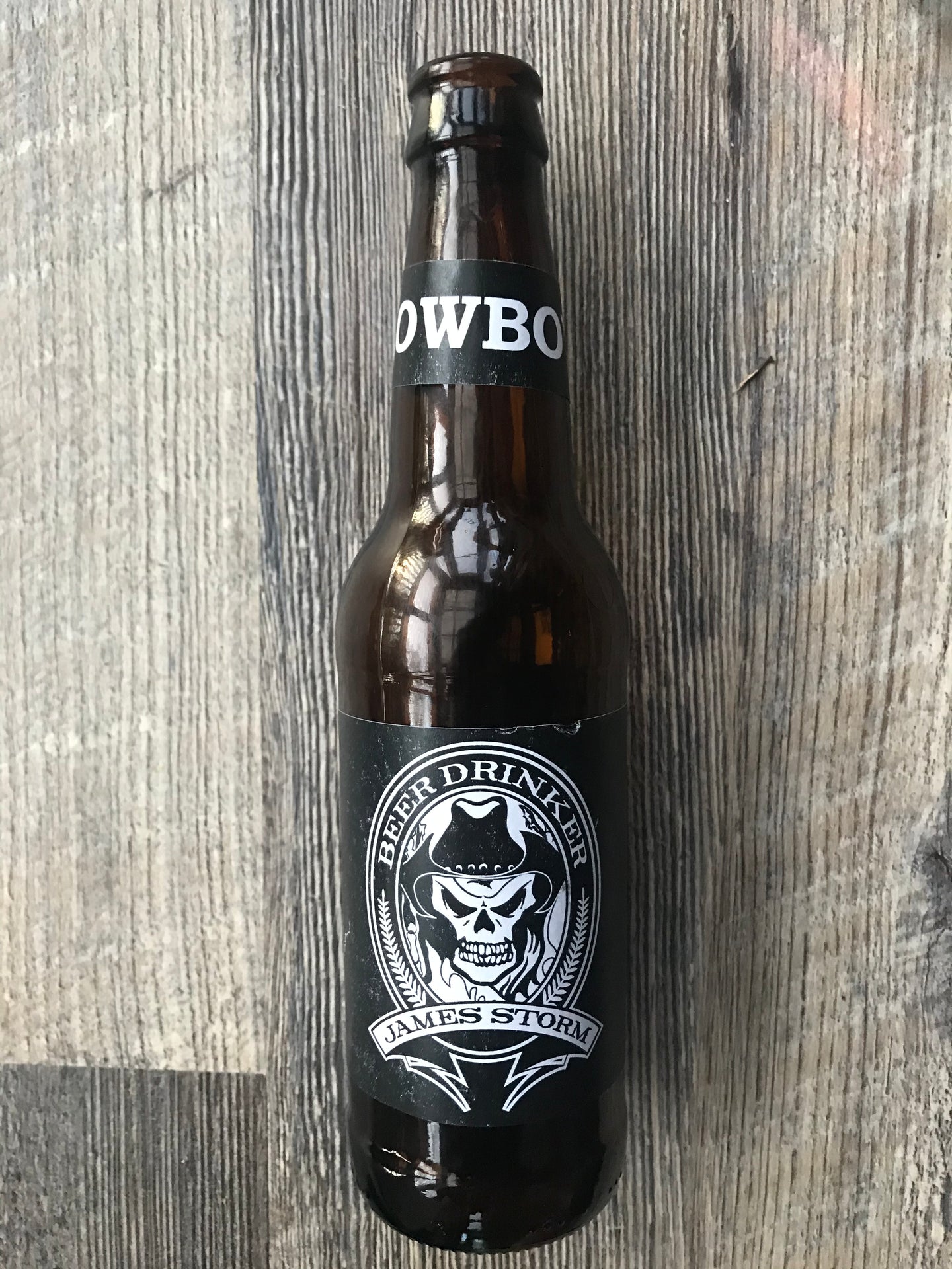 Autographed Cowboy Beer Bottle - Limited Edition